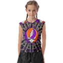 Gratefuldead Grateful Dead Pattern Kids  Raglan Cap Sleeve Tee View1