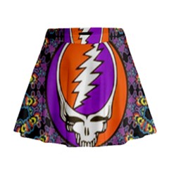 Gratefuldead Grateful Dead Pattern Mini Flare Skirt by Cowasu