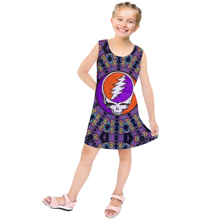 Gratefuldead Grateful Dead Pattern Kids  Tunic Dress