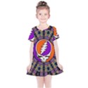 Gratefuldead Grateful Dead Pattern Kids  Simple Cotton Dress View1