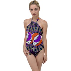 Gratefuldead Grateful Dead Pattern Go With The Flow One Piece Swimsuit by Cowasu