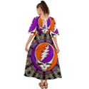 Gratefuldead Grateful Dead Pattern Kimono Sleeve Boho Dress View2