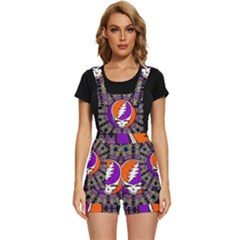 Gratefuldead Grateful Dead Pattern Short Overalls by Cowasu