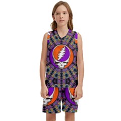 Gratefuldead Grateful Dead Pattern Kids  Basketball Mesh Set by Cowasu