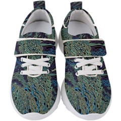 Dark Psychedelic Kids  Velcro Strap Shoes by Cowasu