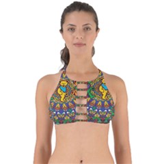 Grateful Dead Pattern Perfectly Cut Out Bikini Top by Cowasu