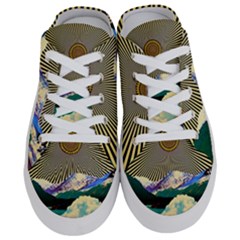 Surreal Art Psychadelic Mountain Half Slippers by Cowasu