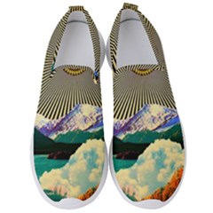 Surreal Art Psychadelic Mountain Men s Slip On Sneakers by Cowasu