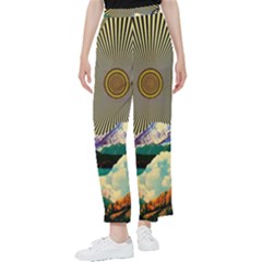 Surreal Art Psychadelic Mountain Women s Pants  by Cowasu