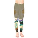 Surreal Art Psychadelic Mountain Kids  Classic Winter Leggings View1