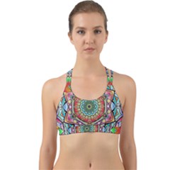 Mandalas Psychedelic Back Web Sports Bra by Cowasu