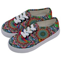 Mandalas Psychedelic Kids  Classic Low Top Sneakers by Cowasu