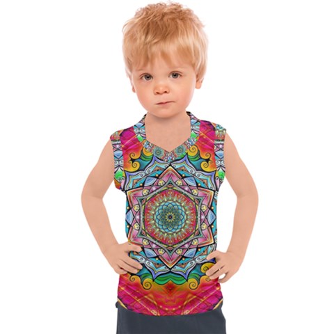 Mandalas Psychedelic Kids  Sport Tank Top by Cowasu