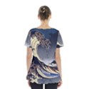 The Great Wave Off Kanagawa Japan Japanese Waves Skirt Hem Sports Top View2