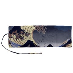 The Great Wave Off Kanagawa Japan Japanese Waves Roll Up Canvas Pencil Holder (m) by Cowasu