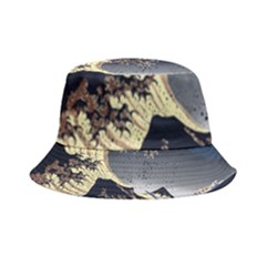 The Great Wave Off Kanagawa Japan Japanese Waves Inside Out Bucket Hat by Cowasu