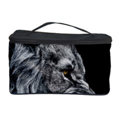 Angry Lion Black And White Cosmetic Storage Case by Cowasu