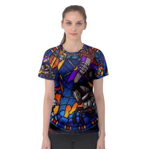 The Game Monster Stained Glass Women s Sport Mesh Tee by Cowasu