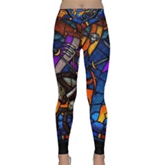 The Game Monster Stained Glass Classic Yoga Leggings by Cowasu