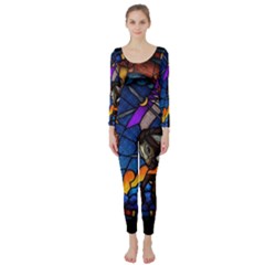 The Game Monster Stained Glass Long Sleeve Catsuit by Cowasu