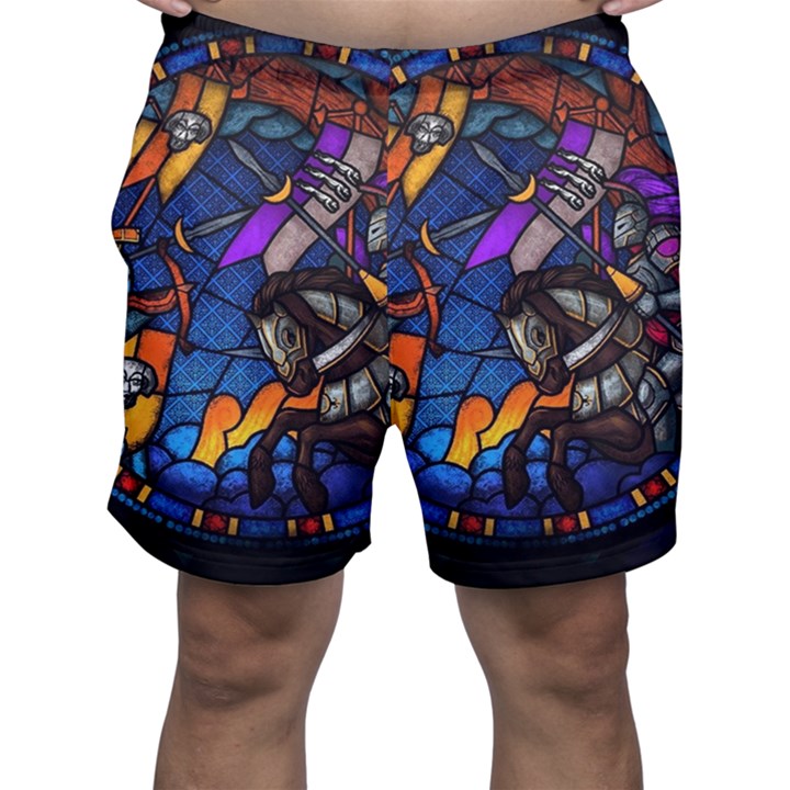 The Game Monster Stained Glass Men s Shorts