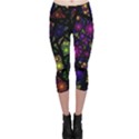 Stained Glass Crystal Art Capri Leggings  View1