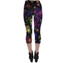 Stained Glass Crystal Art Capri Leggings  View2