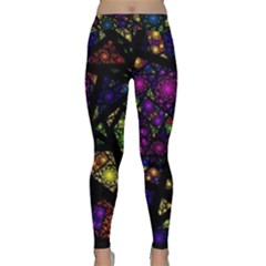 Stained Glass Crystal Art Classic Yoga Leggings by Cowasu