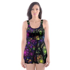 Stained Glass Crystal Art Skater Dress Swimsuit by Cowasu