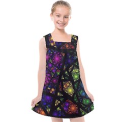 Stained Glass Crystal Art Kids  Cross Back Dress by Cowasu