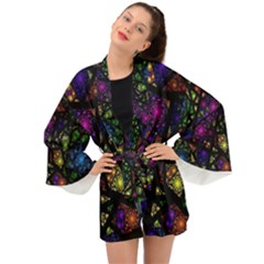 Stained Glass Crystal Art Long Sleeve Kimono by Cowasu