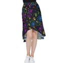 Stained Glass Crystal Art Frill Hi Low Chiffon Skirt View1