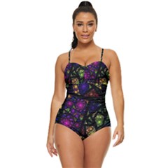 Stained Glass Crystal Art Retro Full Coverage Swimsuit by Cowasu