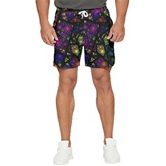 Stained Glass Crystal Art Men s Runner Shorts by Cowasu