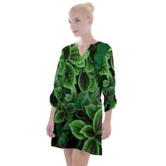 Shanghai Botanical Garden Open Neck Shift Dress by Cowasu