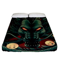 Dragon Art Fitted Sheet (queen Size) by Cowasu