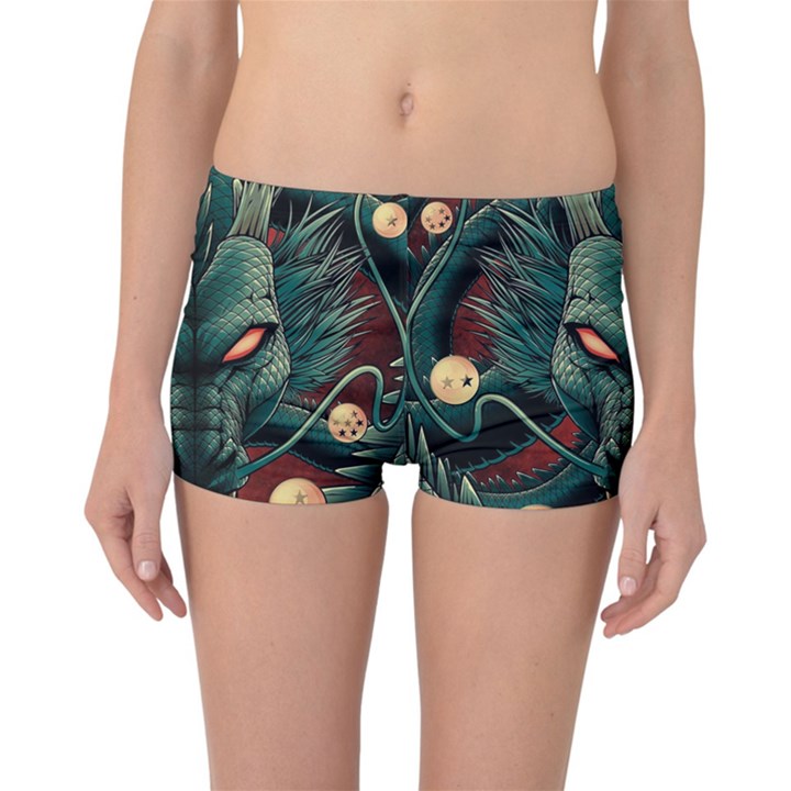 Dragon Art Reversible Boyleg Bikini Bottoms