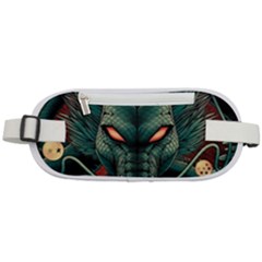 Dragon Art Rounded Waist Pouch by Cowasu