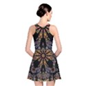 Skull Death Mosaic Artwork Stained Glass Reversible Skater Dress View2