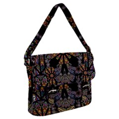 Skull Death Mosaic Artwork Stained Glass Buckle Messenger Bag by Cowasu