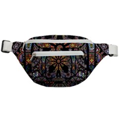 Skull Death Mosaic Artwork Stained Glass Fanny Pack by Cowasu