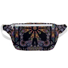 Skull Death Mosaic Artwork Stained Glass Waist Bag  by Cowasu