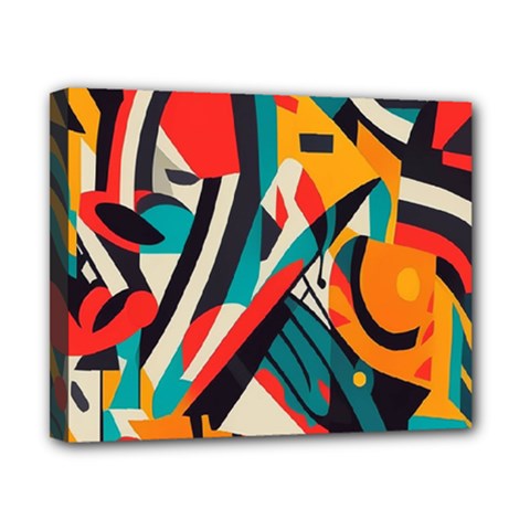 Colorful Abstract Canvas 10  X 8  (stretched) by Jack14