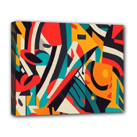 Colorful Abstract Deluxe Canvas 20  X 16  (stretched) by Jack14