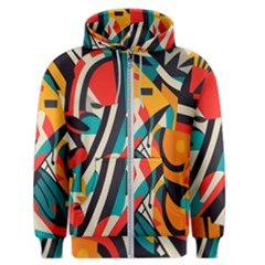 Colorful Abstract Men s Zipper Hoodie by Jack14