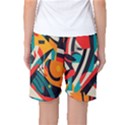 Colorful Abstract Women s Basketball Shorts View2