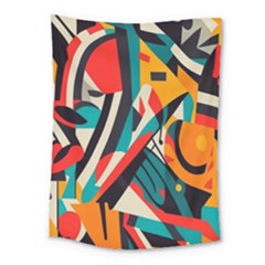 Colorful Abstract Medium Tapestry