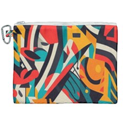 Colorful Abstract Canvas Cosmetic Bag (xxl) by Jack14