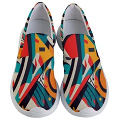 Colorful Abstract Women s Lightweight Slip Ons by Jack14