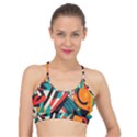 Colorful Abstract Basic Training Sports Bra View1